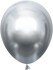 Шары однотонные, хром M026 серебро 50 шт. (12"/30см)
