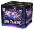 Салют"Blue Sparkling"SB36-03 ( 1.2"калибр,36 залпов,3 эффекта )