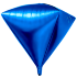 Шар 3D Алмаз, фольга, синий, B0382-1 в уп. (24"/60 см)