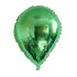 Шар Капля, фольга, Зеленый B0105-1 в уп. (24"/61 см)